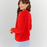 Cardigan tricot fantaisie - Pop Abricot - I.Code