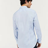 Chemise SLIM à fines rayures - Bleu ciel - IKKS MEN