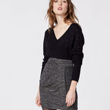 Jupe courte - pailletée noir - IKKS WOMEN