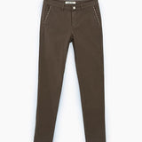 Pantalon chino à studs - Kaki - I.Code