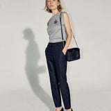 Pantalon droit à ceinture amovible - Noir - IKKS