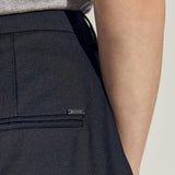Pantalon droit à ceinture amovible - Noir - IKKS