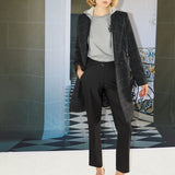 Pantalon droit à ceinture amovible - Noir - IKKS