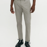 Pantalon slim à motif carreaux - Beige - IKKS MEN