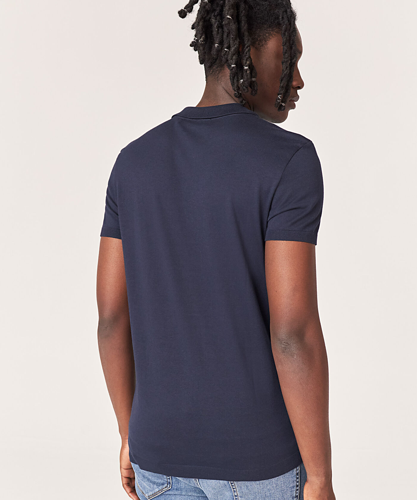 Polo en coton modal - Marine - IKKS MEN