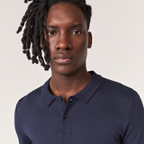 Polo en coton modal - Marine - IKKS MEN