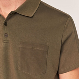 Polo à dos reliefé - Kaki - IKKS MEN