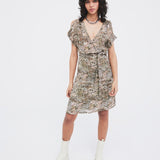 Robe imprimé animalier - Amande - IKKS