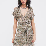 Robe imprimé animalier - Amande - IKKS