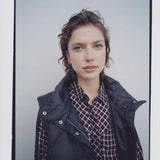 Robe chemise à carreaux tartan - Marine - IKKS