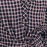 Robe chemise à carreaux tartan - Marine - IKKS