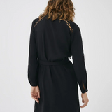 Robe chemise ceinturée - Noir - IKKS