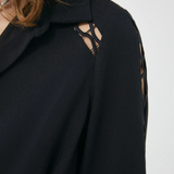 Robe chemise ceinturée - Noir - IKKS