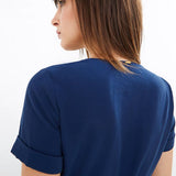 Robe à taille ceinturée - Indigo - I.Code