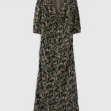 Robe longue imprimé camouflage - Kaki - IKKS