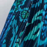 Robe nouée dans le dos imprimé floral - Marine - IKKS