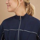 Robe zippée avec nœud à la taille - Marine - I.Code