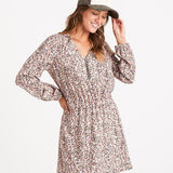 Robe imprimée tache - Sweet Pink - I.Code