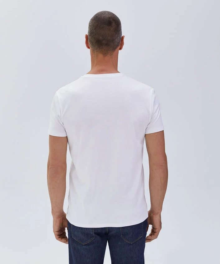 T-shirt col rond manches courtes Absolute Dry - Blanc - IKKS MEN
