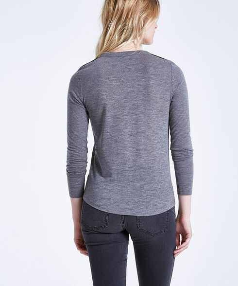Tee-shirt gris bijoux femme IKKS