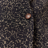 Veste tailleur en polycrêpe imprimé - Kaki - IKKS