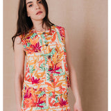 Chemise Imany Imprimé floral – Ecru - C’EST BEAU LA VIE