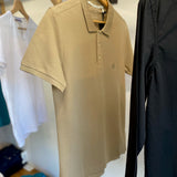 Polo bi-matière - Beige - IKKS MEN