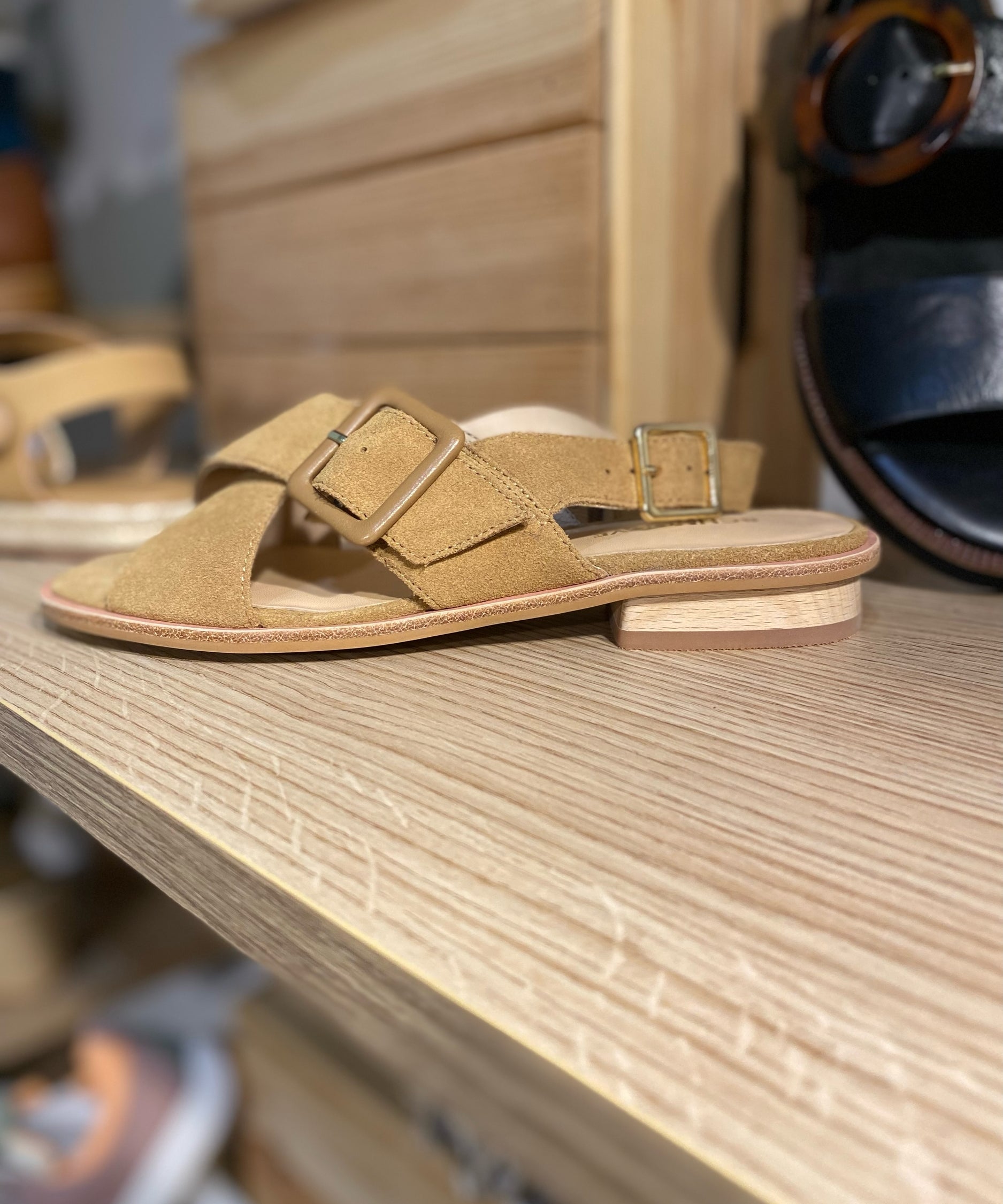 Sandales Opale Buckle - Camel - SCHMOOVE