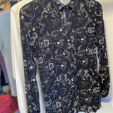 Chemise manches longues imprimée Aelos - Marine - SUN VALLEY HOMME