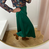 Jupe midi JOELYNE - vert - AN'GE