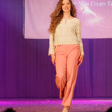 Pantalon large Objlisa - Georgia Peach - OBJECT