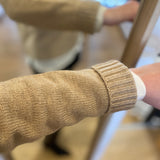 Pull en maille jacquard décoratif - Beige - IKKS WOMEN