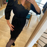 Dress - black - lace - IKKS Women