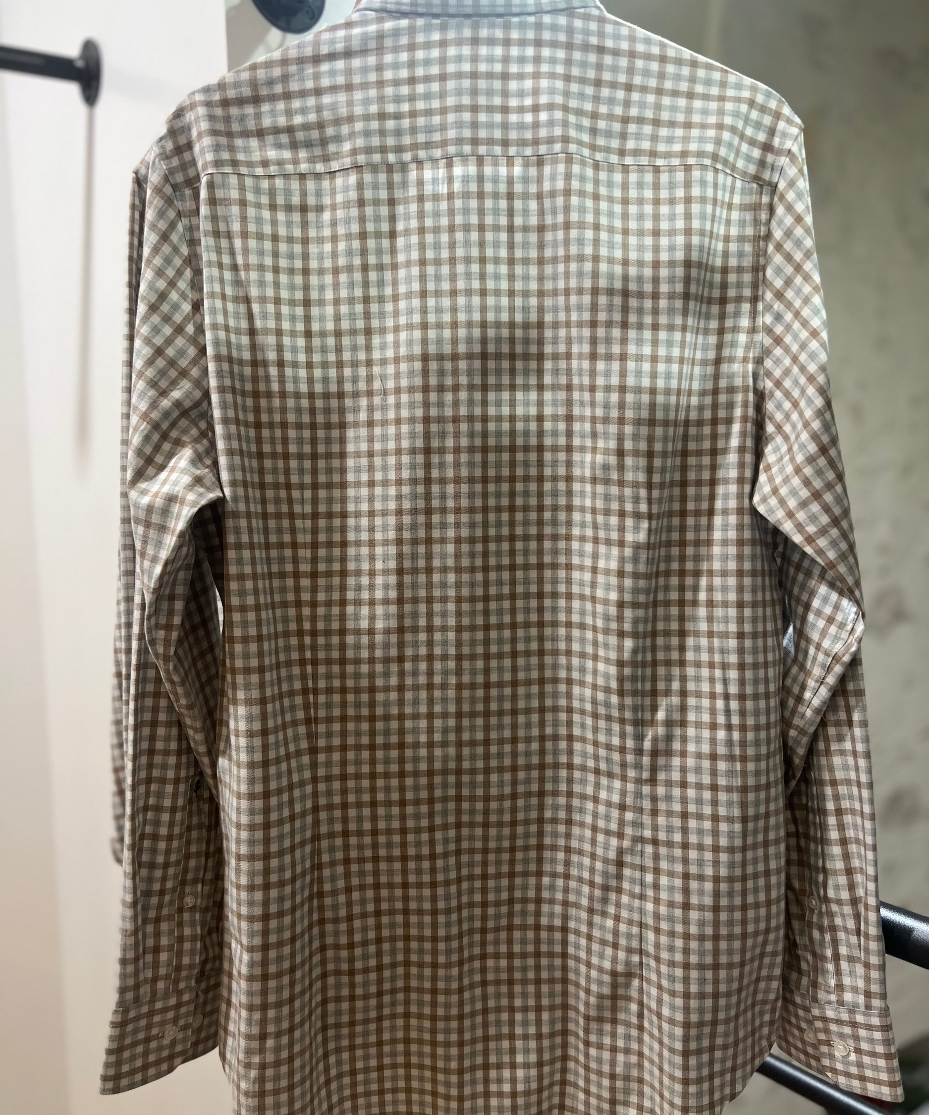 Chemise en flanelle slim - Beige - SEIDENSTICKER