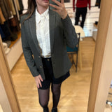Veste tailleur chevron femme - Gris chiné anthracite - I.CODE
