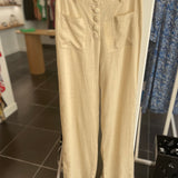 Pantalon coupe droite à boutons Sylvain - Ecru - LA PETITE ÉTOILE