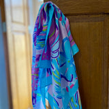 Foulard carré imprimé fleurs - LORA