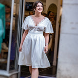 Robe dentelle Angelonia - Blanc - LOVIE & CO