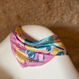 Foulard carré imprimé fleurs - LORA