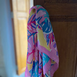 Foulard carré imprimé fleurs - LORA