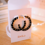 Boucles d'oreilles - noires - Feeka