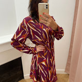 Robe VILINA ANAIS - imprimé violet - Vila