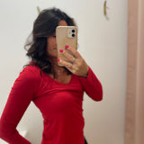 Top SCARLET TS107W23 - rouge - Lola Espeleta