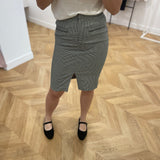 Jupe pied de poule - Gris - LOLA ESPELETA