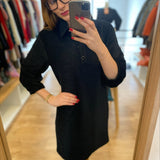 Robe en velours - Noire - I.Code