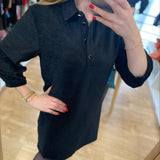 Robe en velours - Noire - I.Code