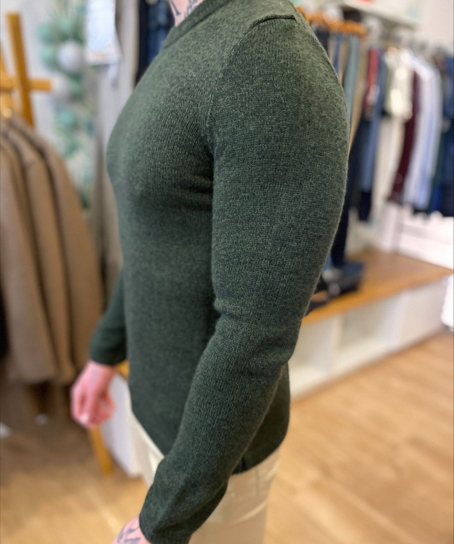 Pull mouliné - Kaki - IKKS MEN