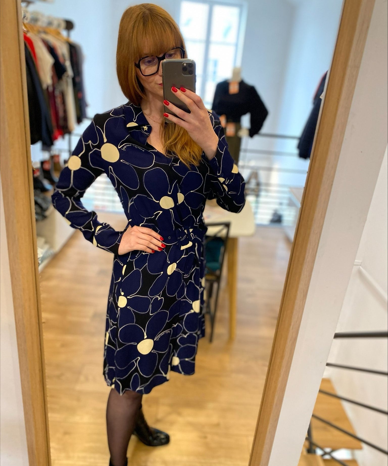 Robe Hailey jane - Marine noire - FABIENNE CHAPOT