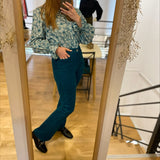 Pantalon Pleuni trousers - Bleu sarcelle - FABIENNE CHAPOT