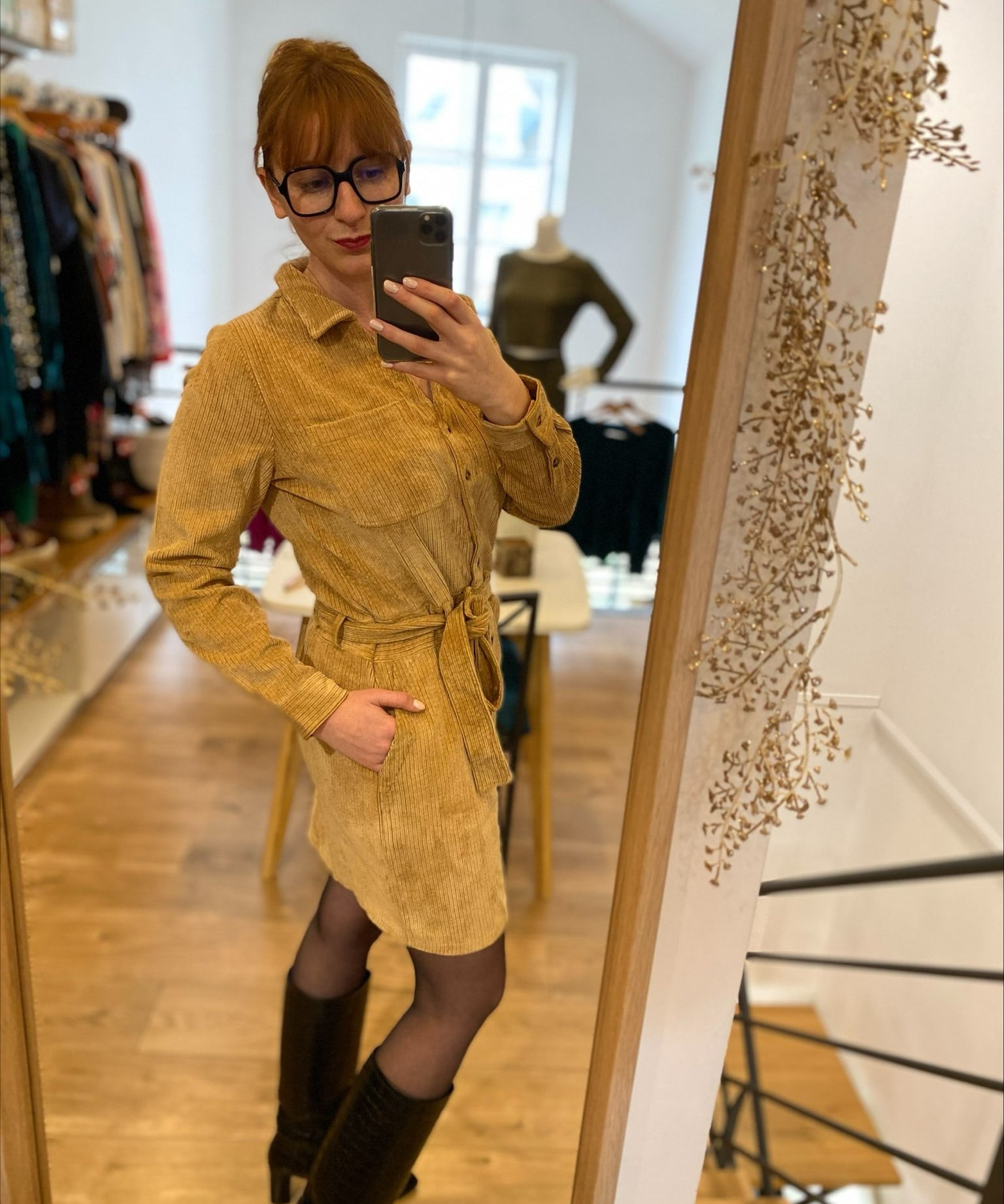 Robe en velours - Tolme - SUN VALLEY FEMMe